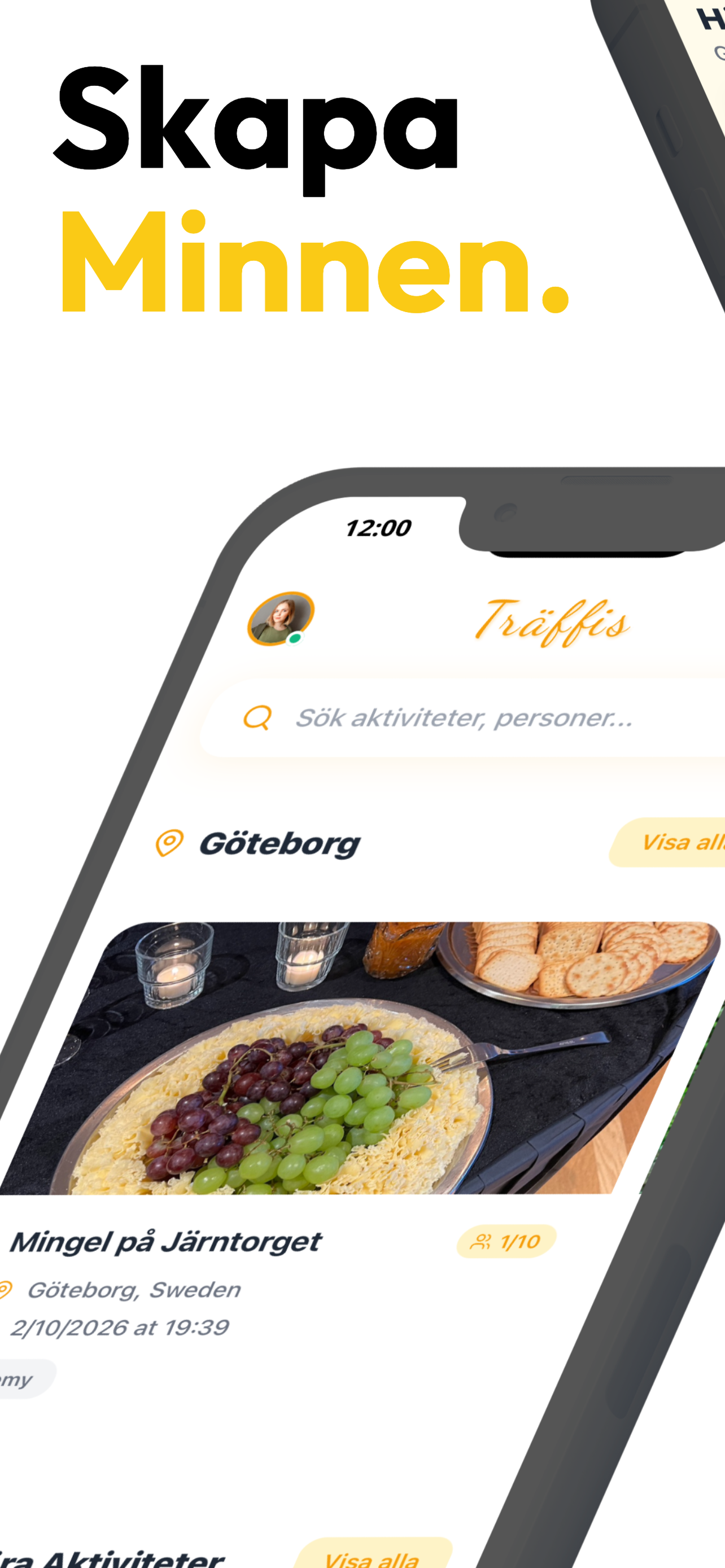 Träffis App Screenshot - Skapa Minnen